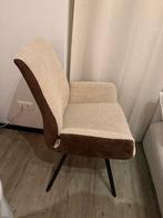 Stijlvolle bruin/beige stoel met zachte bekleding, Ophalen