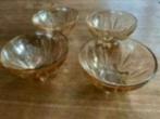 4 mooie bowl glaasjes/ schaaltjes, Antiek en Kunst, Antiek | Glas en Kristal, Ophalen of Verzenden