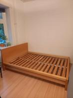 Bed 140x200 Malm Ikea met lattenbodem, Huis en Inrichting, Ophalen, Gebruikt, Wit, Tweepersoons