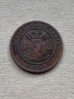Nederlands indie 1 cent 1855 schaars, Postzegels en Munten, Munten | Nederland, Ophalen of Verzenden, Koning Willem III, 1 cent