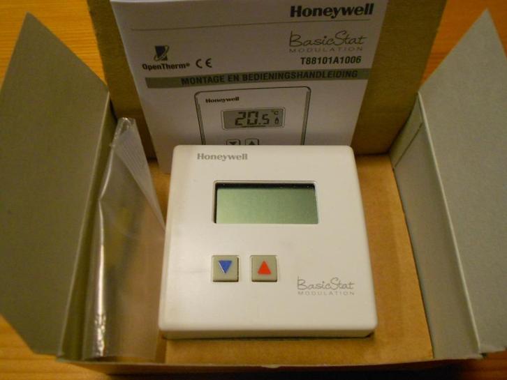 Honeywell kamerthermostaat basicstat., Doe-het-zelf en Verbouw, Verwarming en Radiatoren, Zo goed als nieuw, Thermostaat, Minder dan 200 watt