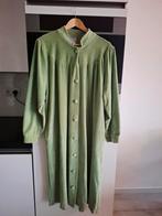 Plantier velours badjas, mintgroen, mt 48/50, Plantier, Ophalen of Verzenden, Groen, Badjas