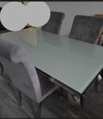 Tafels, Huis en Inrichting, Ophalen, Gebruikt, 100 tot 150 cm, Glas