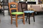 4 leuke hippe eetkamerstoelen keukenstoelen blauw & groen