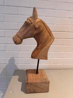Houten paarden hoofd oo standaard, Antiek en Kunst, Ophalen