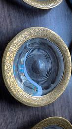 6 Moser Splendid Ondersschotels - 24K Goud, Antiek en Kunst, Antiek | Glas en Kristal, Ophalen of Verzenden