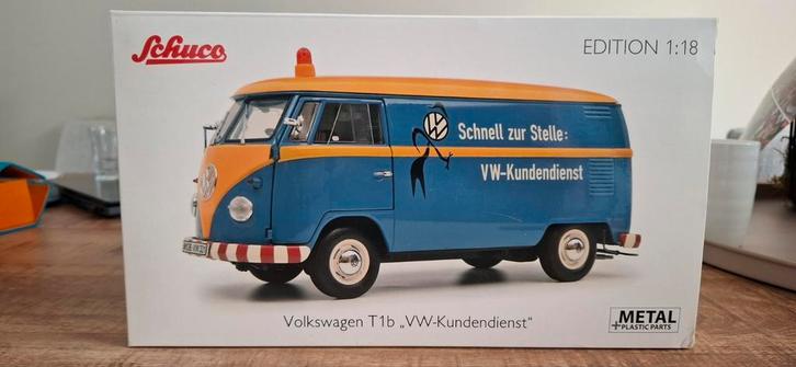 Schuco VW T1b "VW-Kundendienst" 1:18, Hobby en Vrije tijd, Modelauto's | 1:18, Zo goed als nieuw, Auto, Ophalen of Verzenden