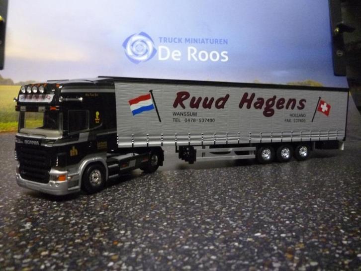 Tekno Scania Ruud Hagens, Hobby en Vrije tijd, Modelauto's | 1:50, Zo goed als nieuw, Bus of Vrachtwagen, Tekno, Ophalen of Verzenden