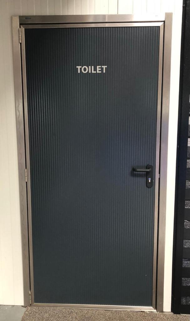 Buitendeur sandwichpaneel Microrib 1000x2125mm 40mm RAL 7016, Doe-het-zelf en Verbouw, Deuren en Horren, Nieuw, Buitendeur, 200 tot 215 cm