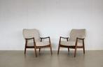 Vintage fauteuils | easy chairs | bovenkamp | jaren 60, Huis en Inrichting, Fauteuils, Gebruikt, Ophalen of Verzenden, Hout