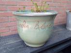 Bloempot van Jardin Botanique, Tuin en Terras, Bloempotten, Ophalen, Zo goed als nieuw, Rond, Aardewerk