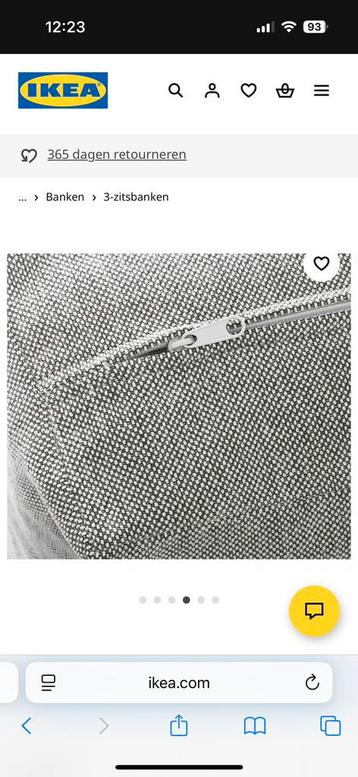 Ektorp ( ikea ) bank- 3 zits- - afbeelding 3