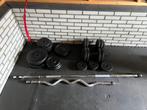 Halterschijven + stangen + dumbbells (30mm & 28mm), Sport en Fitness, Fitnessmaterialen, Ophalen, Gebruikt