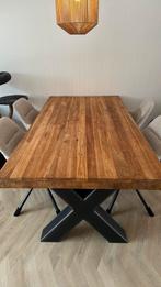 Eettafel teak 190x100, Huis en Inrichting, Tafels | Eettafels, Ophalen, Gebruikt, Teakhout, 50 tot 100 cm