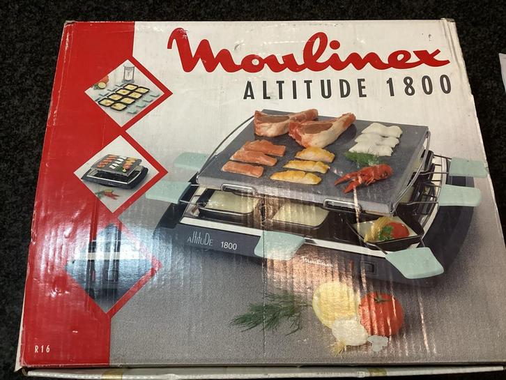 Moulinex Altitude 1800 Raclette Grill - Nieuwstaat!, Witgoed en Apparatuur, Gourmetstellen, Zo goed als nieuw, 8 personen of meer