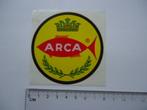 sticker Arca logo vissen hengelsport sportvissen, Verzamelen, Overige typen, Zo goed als nieuw, Verzenden