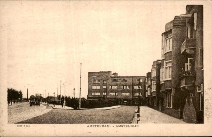 Amsterdam - Amsteldijk, Verzamelen, Ansichtkaarten | Nederland, Ongelopen, Noord-Holland, Voor 1920, Ophalen of Verzenden