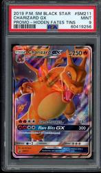 Charizard GX PSA 9 - SM211 - Sun & Moon Promo 2019, Ophalen of Verzenden, Zo goed als nieuw, Losse kaart