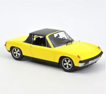 VW Porsche 914-6 1973 Geel schaal 1/18 NOREV ref: 187689 beschikbaar voor biedingen