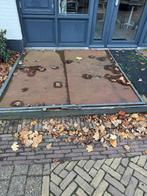 Cortenstaal platen totaal ca 7 m2. Ca 1,5  /2 mm dik, Tuin en Terras, Tegels en Klinkers, Overige materialen, Gebruikt, Overige typen