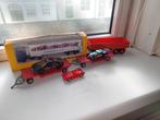 Siku trailers aanhangwagen en lion toys wagen vrachtwagen, Hobby en Vrije tijd, Modelauto's | 1:32, Ophalen of Verzenden, Zo goed als nieuw