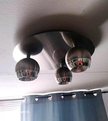 RVS plafondlamp plafondspots beschikbaar voor biedingen