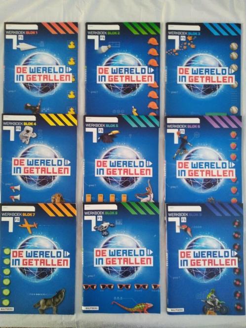 De Wereld in Getallen - Groep 7 - Werkboeken 7FS voor €50,00, Boeken, Schoolboeken, Nieuw, Overige vakken, Overige niveaus, Ophalen of Verzenden