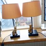 Set van 2 decoratieve panter lampen, Ophalen of Verzenden, Zo goed als nieuw, Stof, Minder dan 100 cm