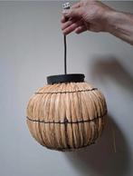 Rotan / riet boho plaffoniere en hanglamp, Huis en Inrichting, Lampen | Hanglampen, Overige materialen, Nieuw, Bohemian, Ophalen of Verzenden
