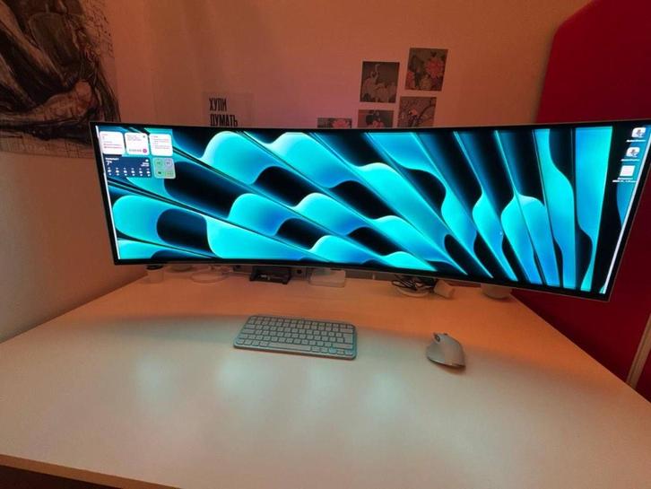 Samsung Odyssey OLED G9 49” 240Hz (G93SC – 2023), Computers en Software, Monitoren, Zo goed als nieuw, 201 Hz of meer, DisplayPort