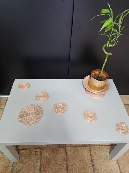 Tafel met touwinvoer, Huis en Inrichting, Tafels | Salontafels, Zo goed als nieuw, Minder dan 50 cm, 50 tot 100 cm, 50 tot 100 cm