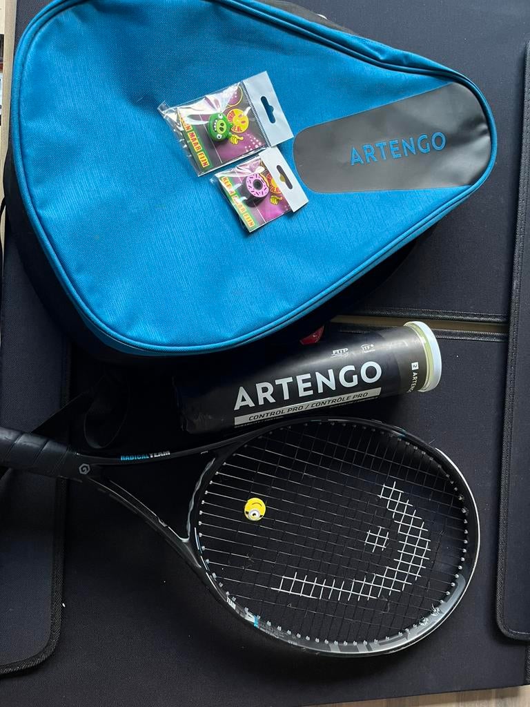 Head Radical Team junior racket met accessoires, Ophalen of Verzenden, Zo goed als nieuw, Racket, Head