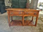 Antieke Eikenhouten Console Tafel met Lades, Ophalen of Verzenden