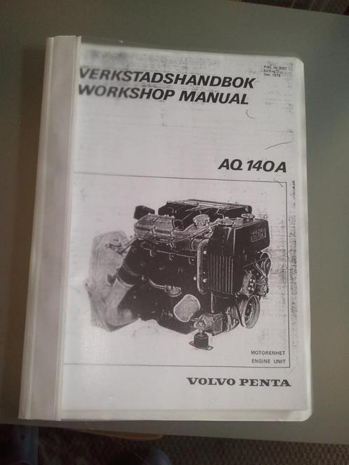 (kopie) reparatiehandleiding voor VOLVO PENTA AQ140A, Watersport en Boten, Accessoires en Onderhoud, Nieuw, Motor en Techniek