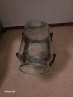 Glazen Vaas op Houten Standaard - Kerstdecoratie, Huis en Inrichting, Ophalen, Overige kleuren, Minder dan 50 cm, Glas