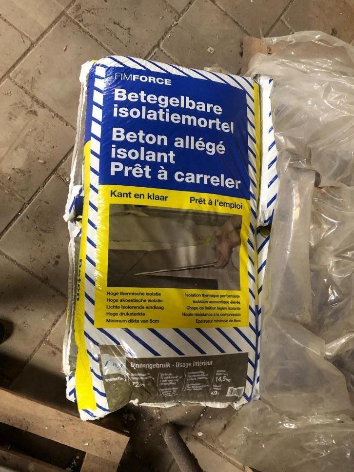 betegelbare isolatiemortel 12 zakken t.e.a.b., Doe-het-zelf en Verbouw, Isolatie en Afdichting, Nieuw, Vloerisolatie, Muurisolatie