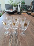 cristal d'argues borrelglaasjes, 6 stuks, Verzamelen, Glas en Borrelglaasjes, Borrel- of Shotglas, Zo goed als nieuw, Ophalen