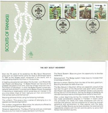 Transkei 1982 Scouting met bijlage beschikbaar voor biedingen