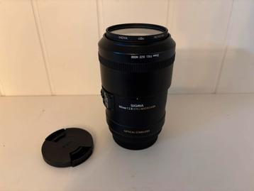 Sigma 105mm F/2.8 EX DG OS HSM Macro canon incl hoya filter beschikbaar voor biedingen