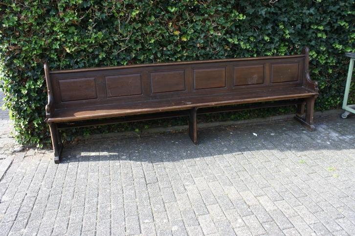 Kerkbank Eiken, Antiek en Kunst, Antiek | Meubels | Stoelen en Banken, Ophalen