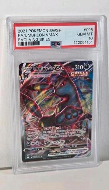 PSA 10 - Umbreon VMAX #095 (2021 Pokemon Evolving Skies) beschikbaar voor biedingen