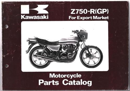 Kawasaki Z750 R (GP) parts list (762p) motor, Motoren, Handleidingen en Instructieboekjes, Kawasaki, Ophalen of Verzenden