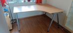 IKEA Hoekbureau 120x160 cm, Huis en Inrichting, Bureaus, Ophalen, In hoogte verstelbaar, Gebruikt, Bureau