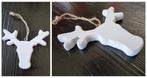 1x Kersthanger witte Elandhanger voor in de kerstboom, Diversen, Kerst, Ophalen of Verzenden, Zo goed als nieuw