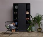 WOOOD  schuifdeurkast Move zwart, Huis en Inrichting, Kasten | Lockerkasten, Ophalen, Zo goed als nieuw