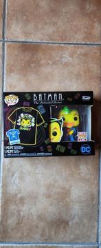 Batman joker blacklicht exclusive shirt funko pop set, Ophalen of Verzenden, Nieuw