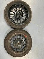 Zwarte Vespa Sprint wielen met extra banden, Ophalen of Verzenden, Gebruikt, Overige typen, Vespa