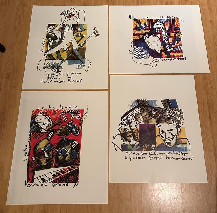 Herman Brood - Popserie, Antiek en Kunst, Kunst | Litho's en Zeefdrukken, Ophalen of Verzenden