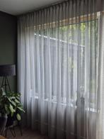 Witte glasgordijnen – in 2 delen totaal 360 cm breed, Ophalen, Gebruikt, 200 cm of meer, Wit
