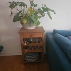 Houten Wijnkastje met Lade, Huis en Inrichting, Woonaccessoires | Wijnrekken, Ophalen, Gebruikt, Hout, 5 tot 15 flessen